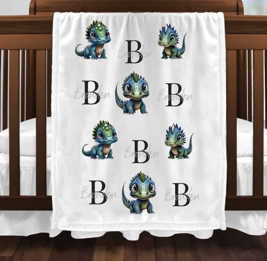 - Img_7898 - Memories Made and Personalised - Memories Made and Personalised - - - Dinosaur Mink Baby Blanket - Memories Made and Personalised