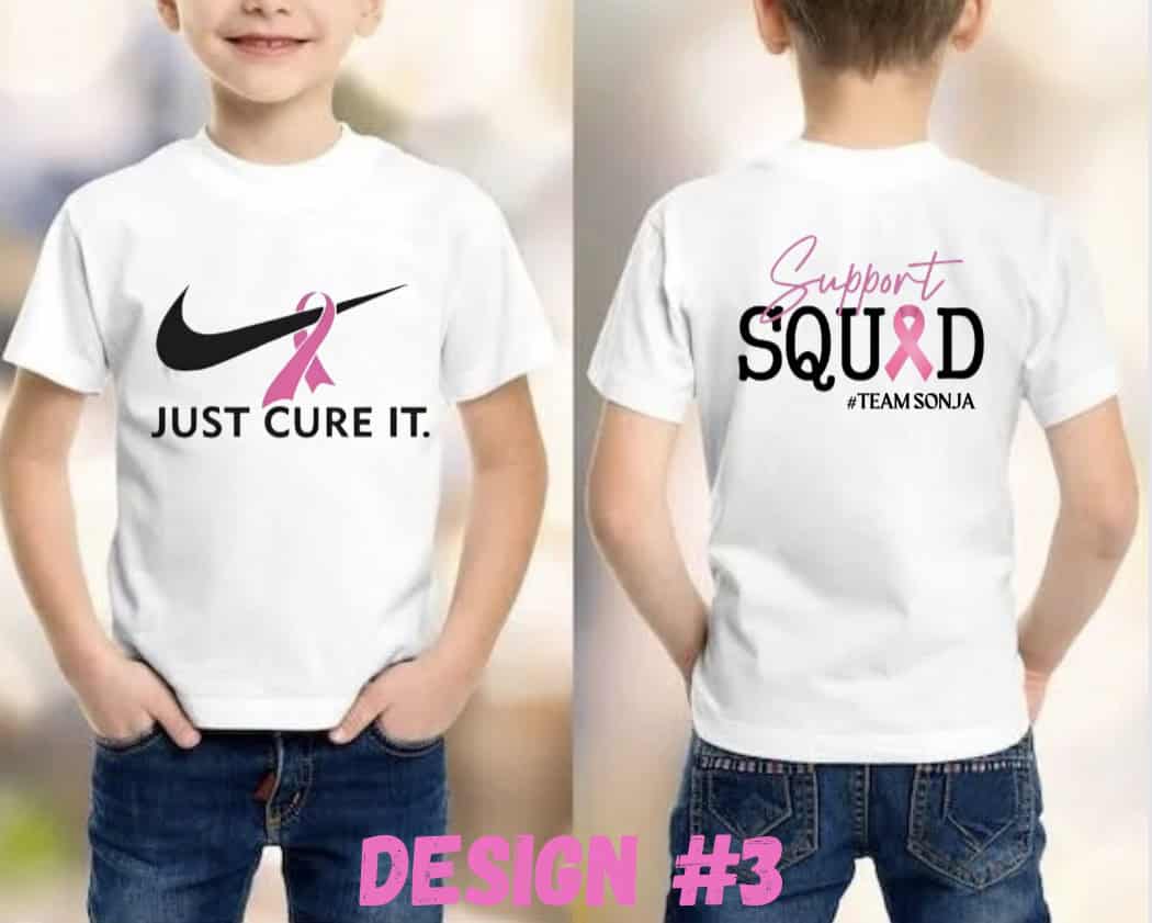 - Img_5103 - Memories Made and Personalised - Memories Made and Personalised - - - Sonjas Fundraising Kids Unisex Breast Cancer Support Shirt -