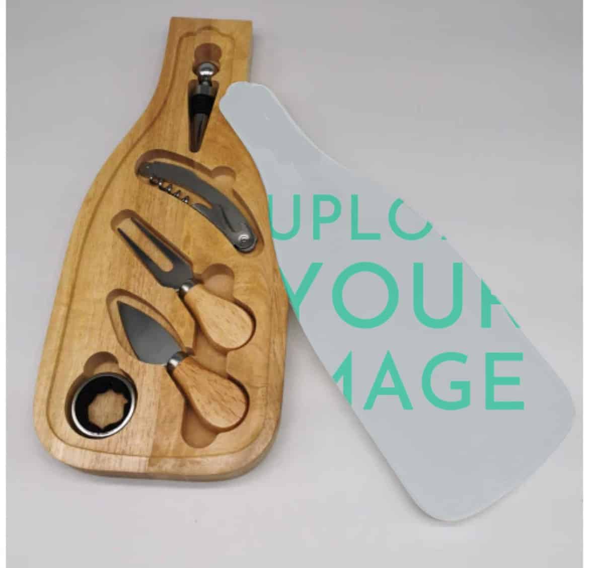 - Img_1032 - Memories Made and Personalised - Memories Made and Personalised - - - Custom Printed Glass Lid Cheese & Wine Board 5 Piece Set