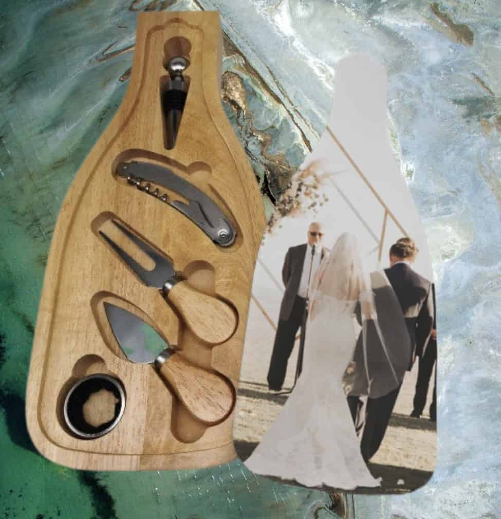 - Img_6244 - Memories Made and Personalised - Memories Made and Personalised - - - Custom Printed Glass Lid Cheese & Wine Board 5 Piece Set