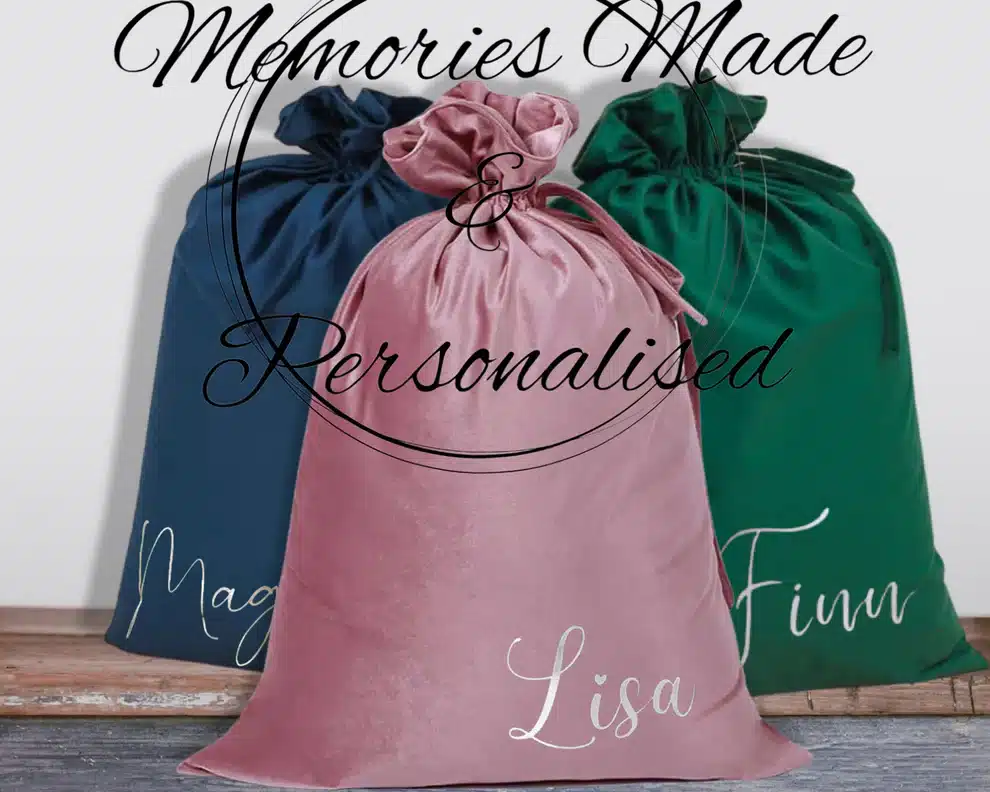 - Image_890141eb-7d42-40ab-8dd0-b7046130ccb6 - Memories Made and Personalised - Memories Made and Personalised - - - Personalised Luxurious Velvet Christmas Sacks. - Memories Made and Personalised
