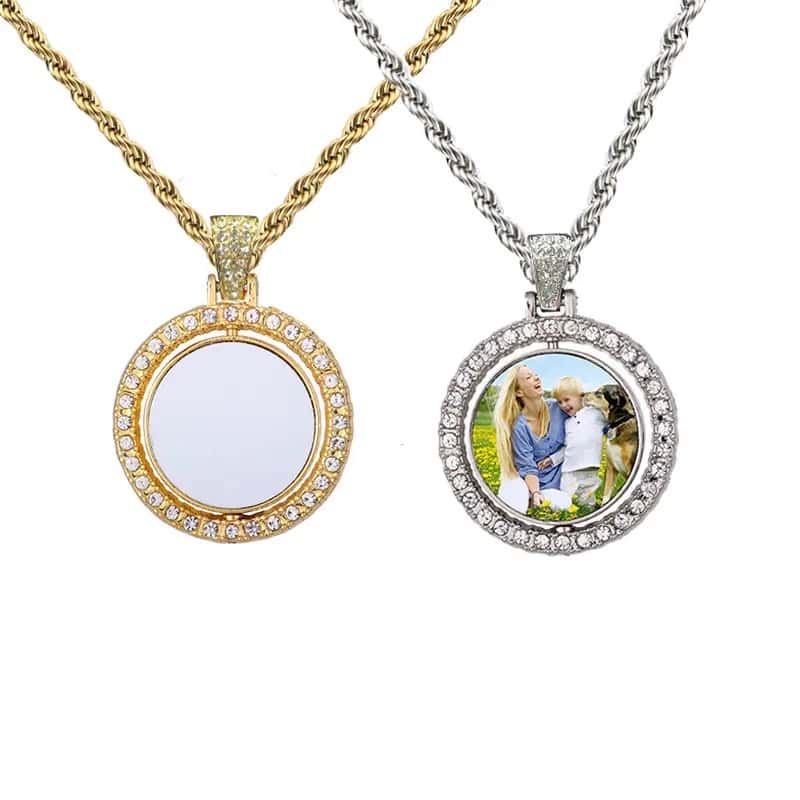 - Img_7528 - Memories Made and Personalised - Memories Made and Personalised - - - Rotating Double Sided Picture Pendant Necklace - Memories Made and Personalised